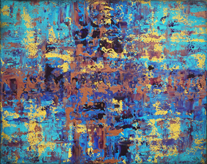 Deze schilderijen zijn gemaakt met verschillende media en technieken. 