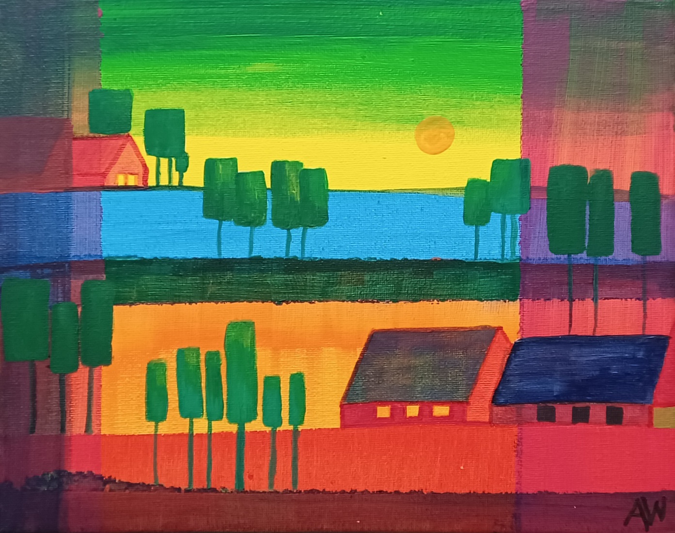 Kleurrijk landschap 2