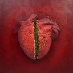 In deze groep zijn verschillende mixed media werkstukken te zien