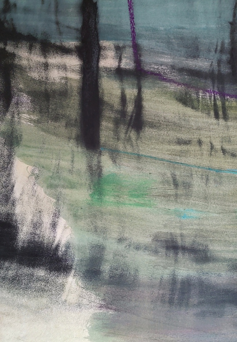 Impressie van verstuiven. 