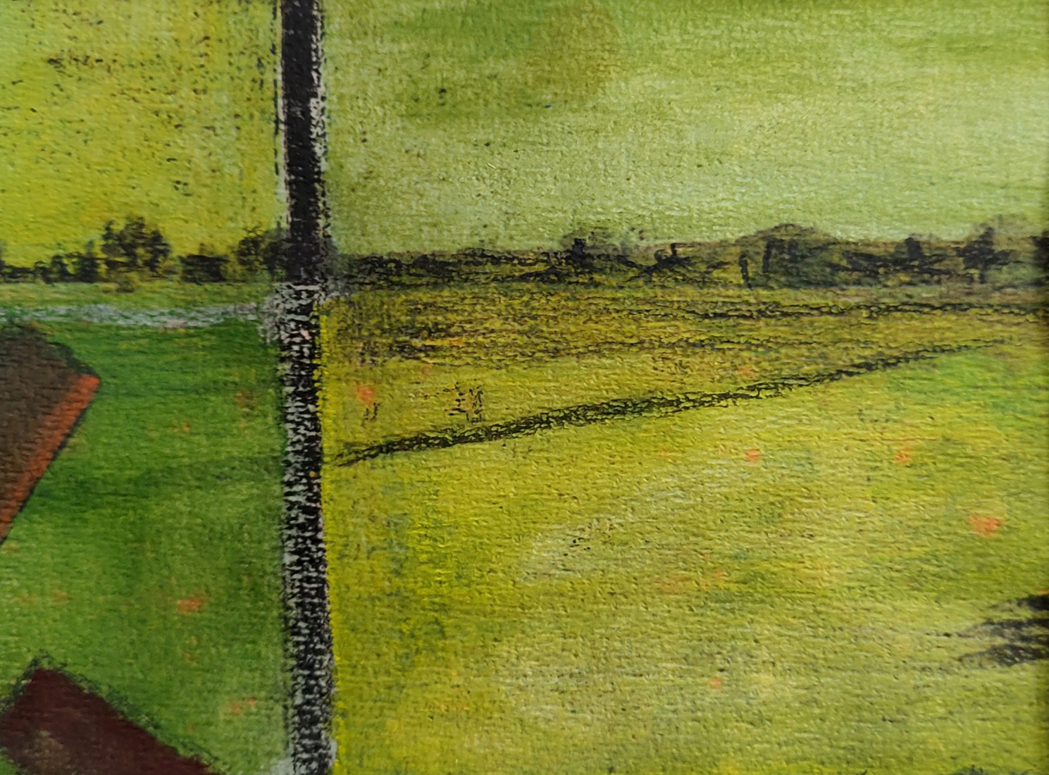 Interpretatie van werk van Bert de Vries/Ynterpretaasje fan wurk út de Wâlden:De Polder