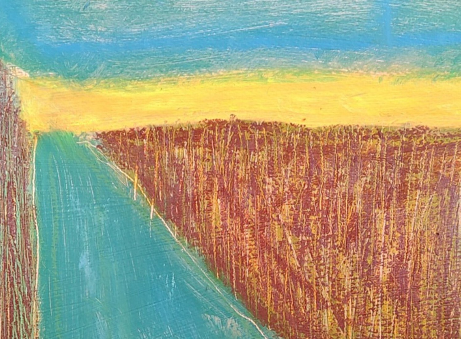 Variatie op een landschap (van Sjoerd de Vries); Zacht gorgelt de grond.