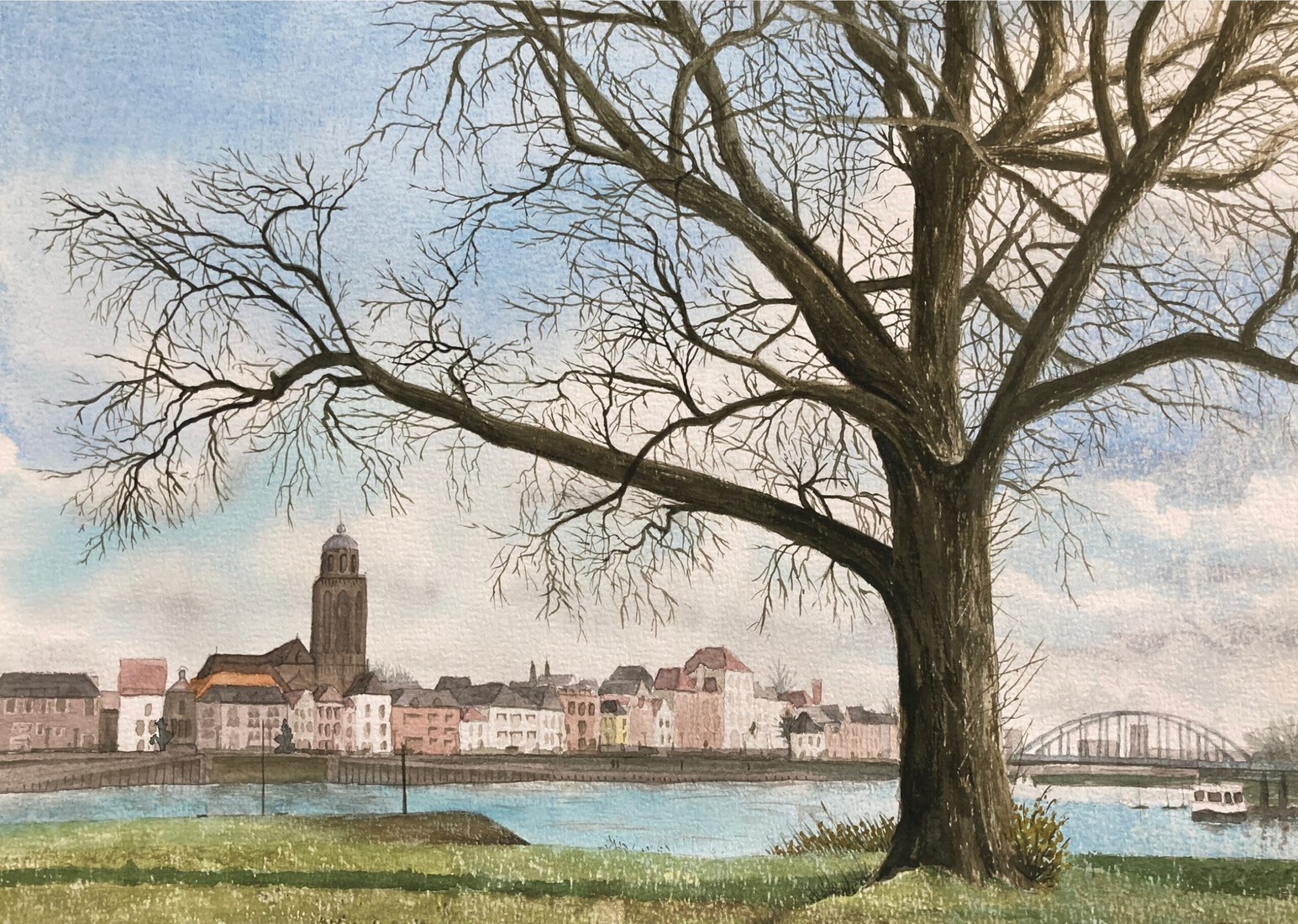 Deventer vanaf De Worp.