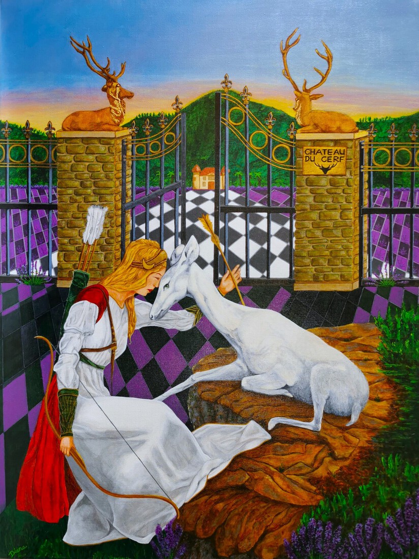 La prinsesse Diana et le Chateau du Cerf