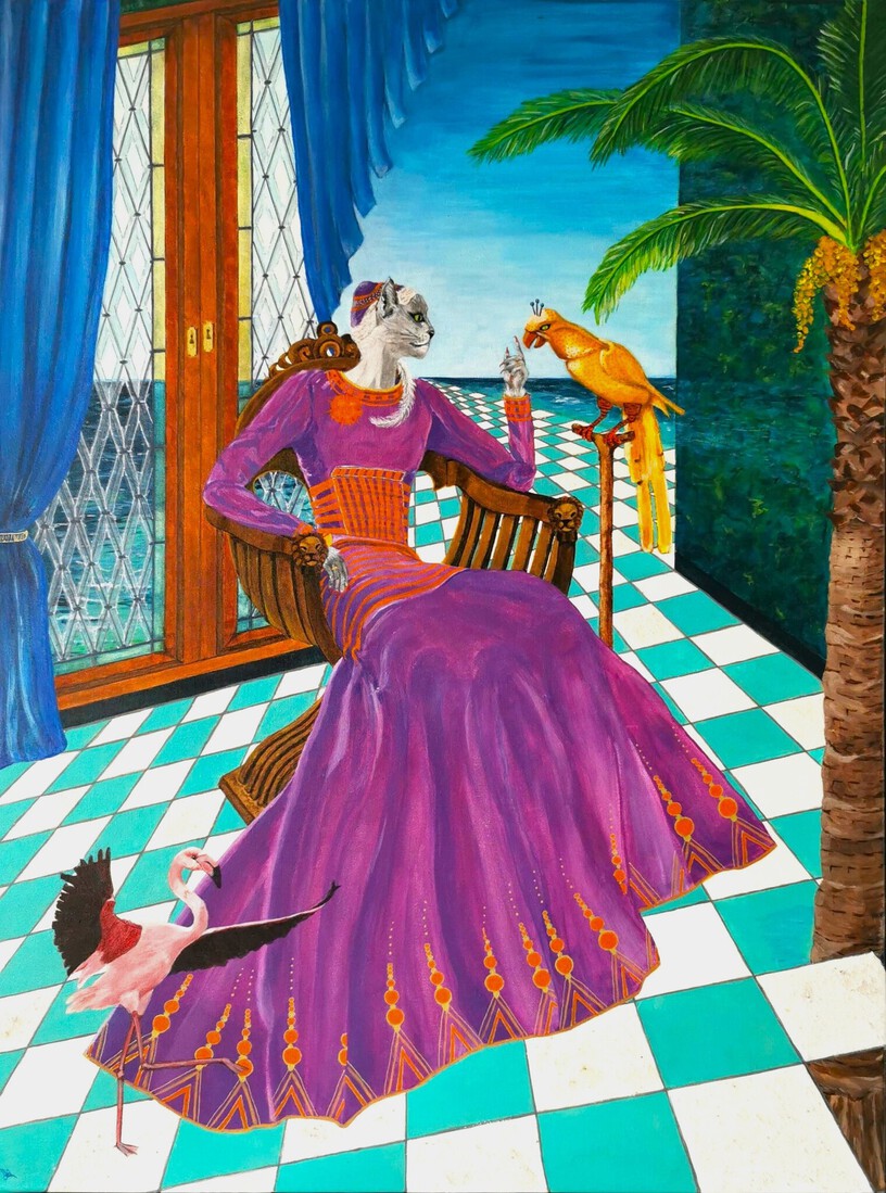 Lady Cat in paradise ?