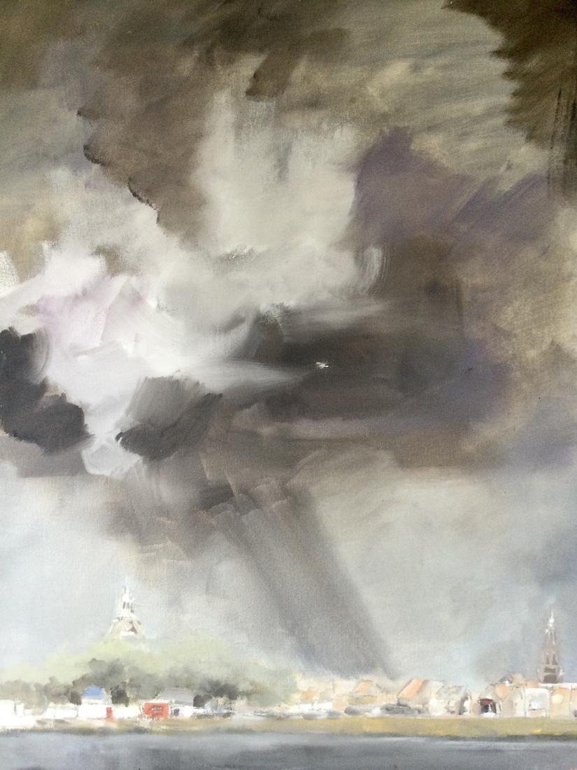 Bad weather above Enkhuizen