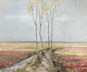 Landschap in olieverf