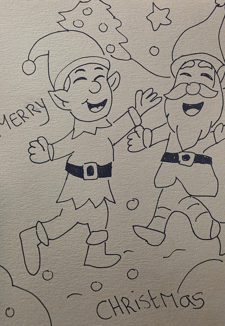 Kerstman en Kerstelf 