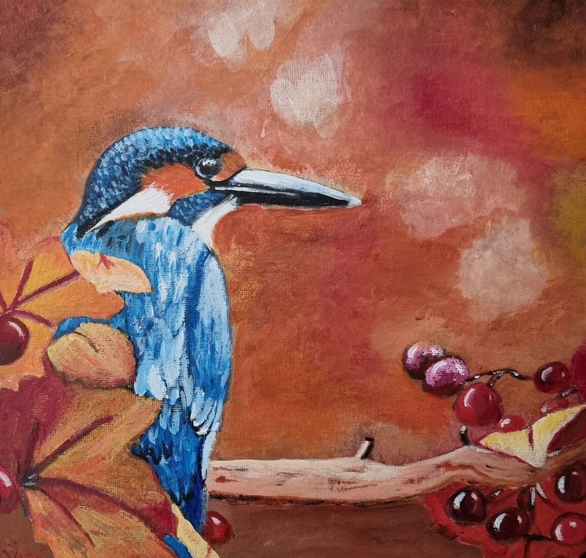 IJsvogeltje in de herfst