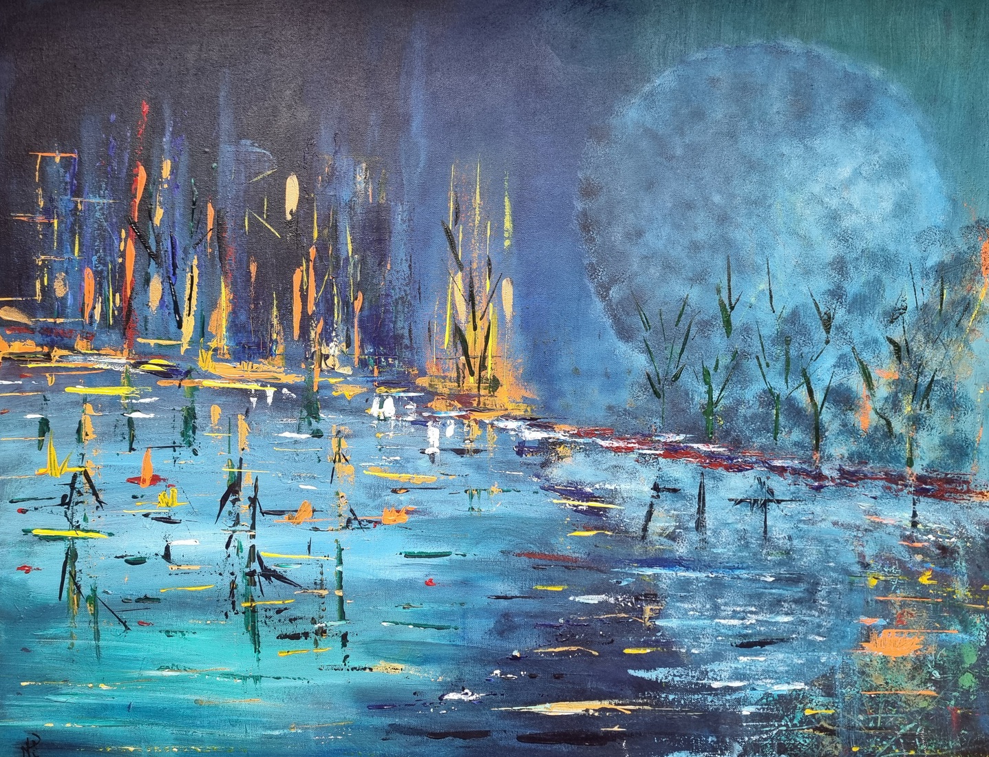 Abstract in Blue two