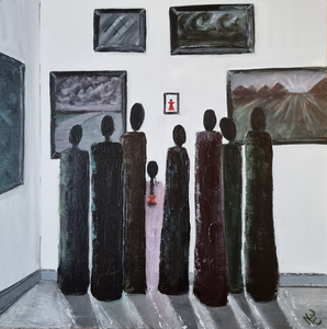 Ik hou van kleur, met name de kleur rood. Rood de kleur van de warmte. Complementaire kleuren ertegenaan zetten. Spelen met kleur. 
En zelfs in het grijs zitten vele kleuren gemengd. Prachtig vak, schilderen en creëren.
