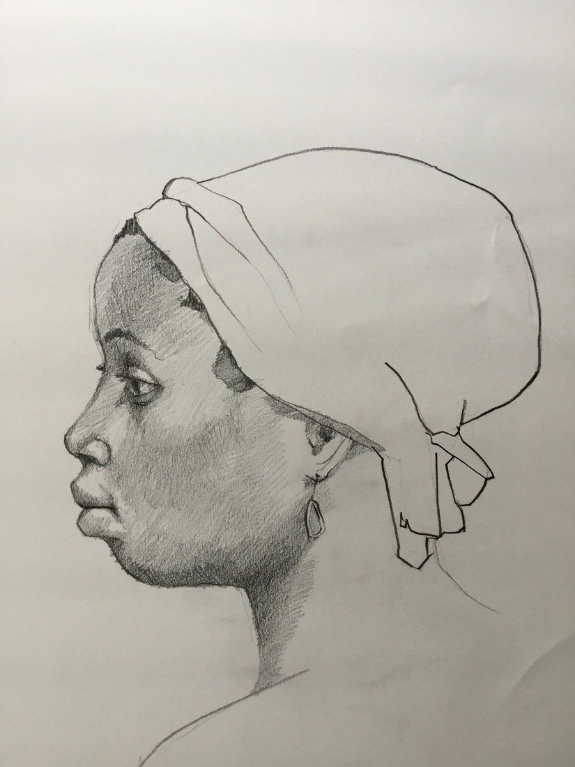 Meisje met hoofddoek