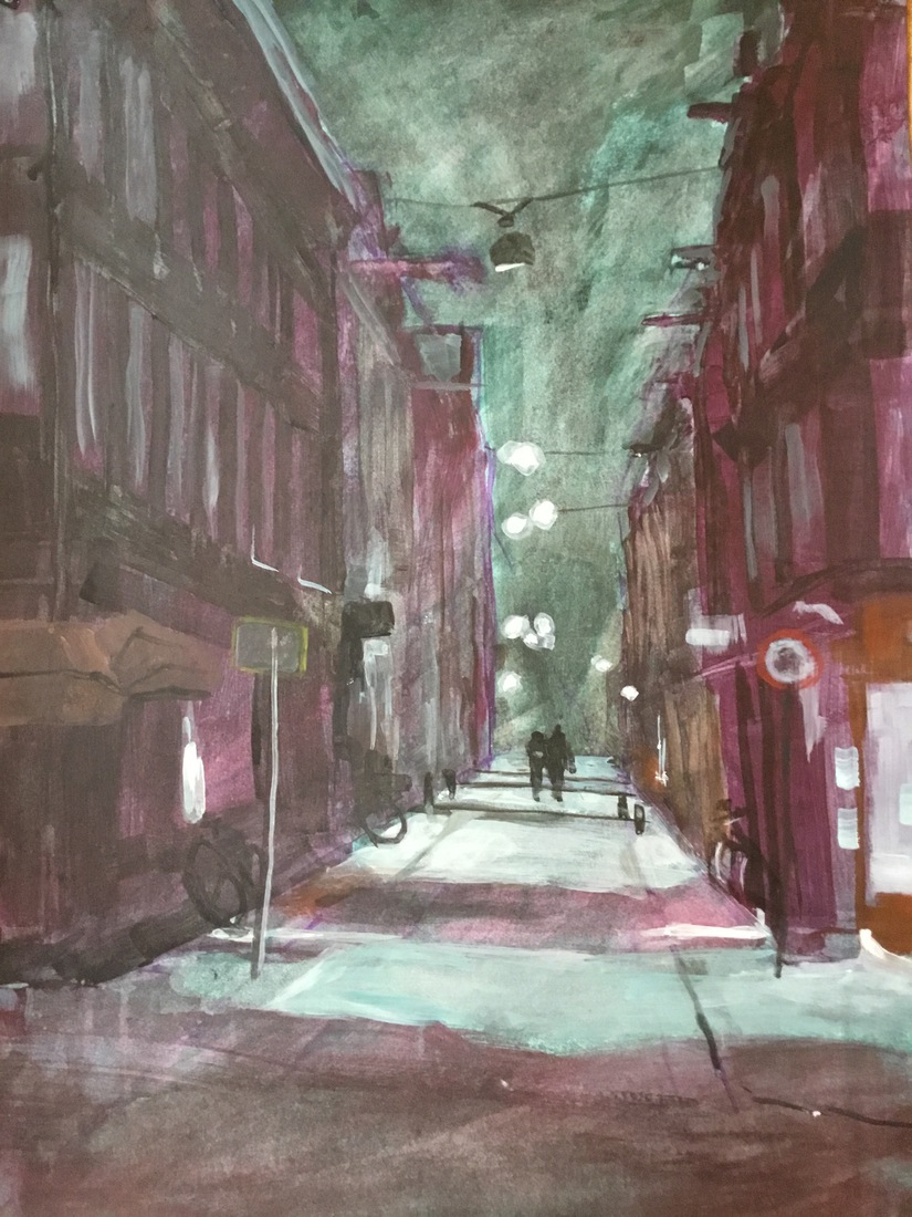 Winteravond in Amsterdam