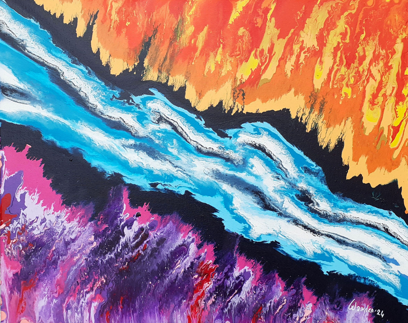 Where fire and water meet 