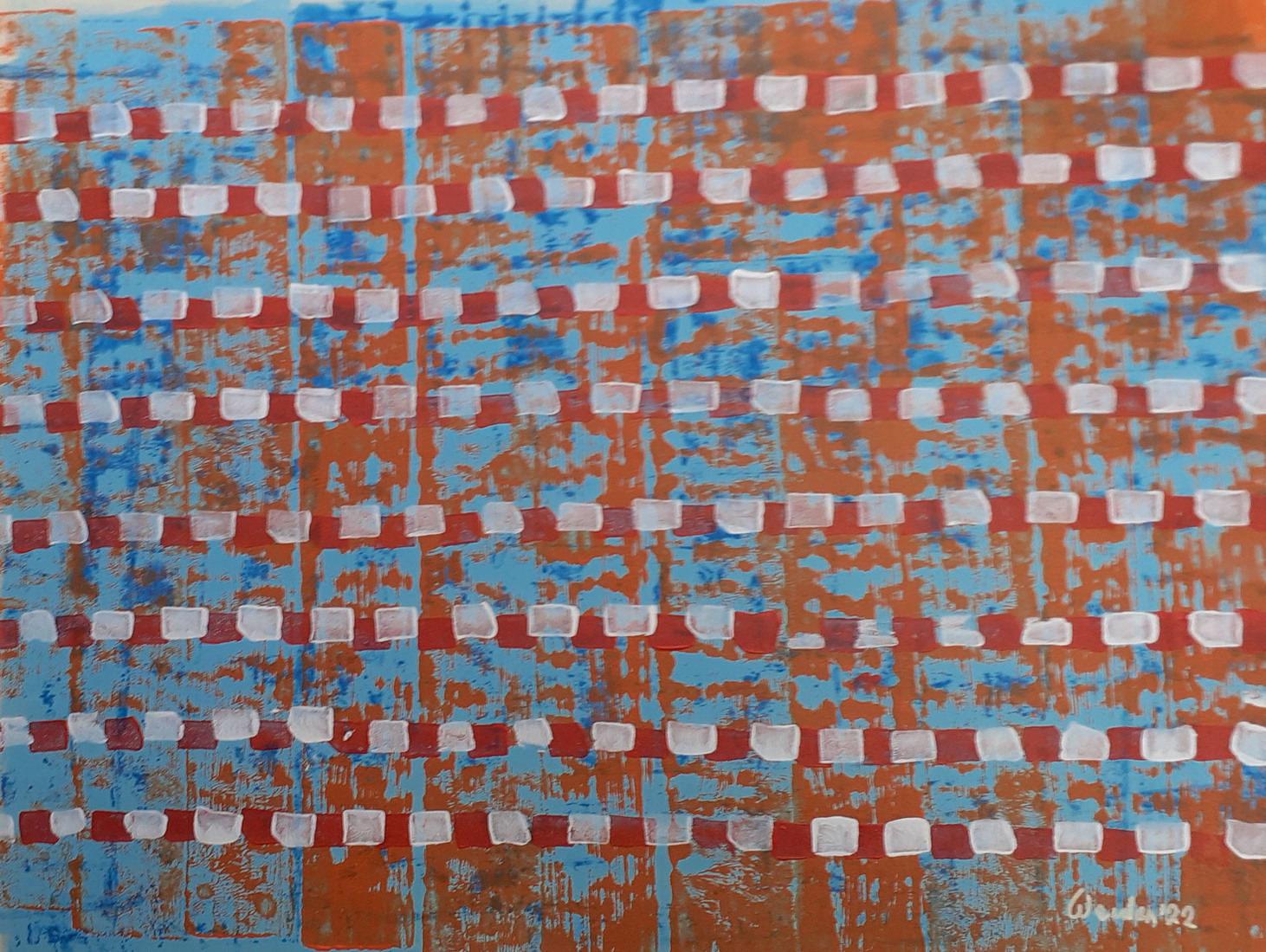 Structuur met blokjes