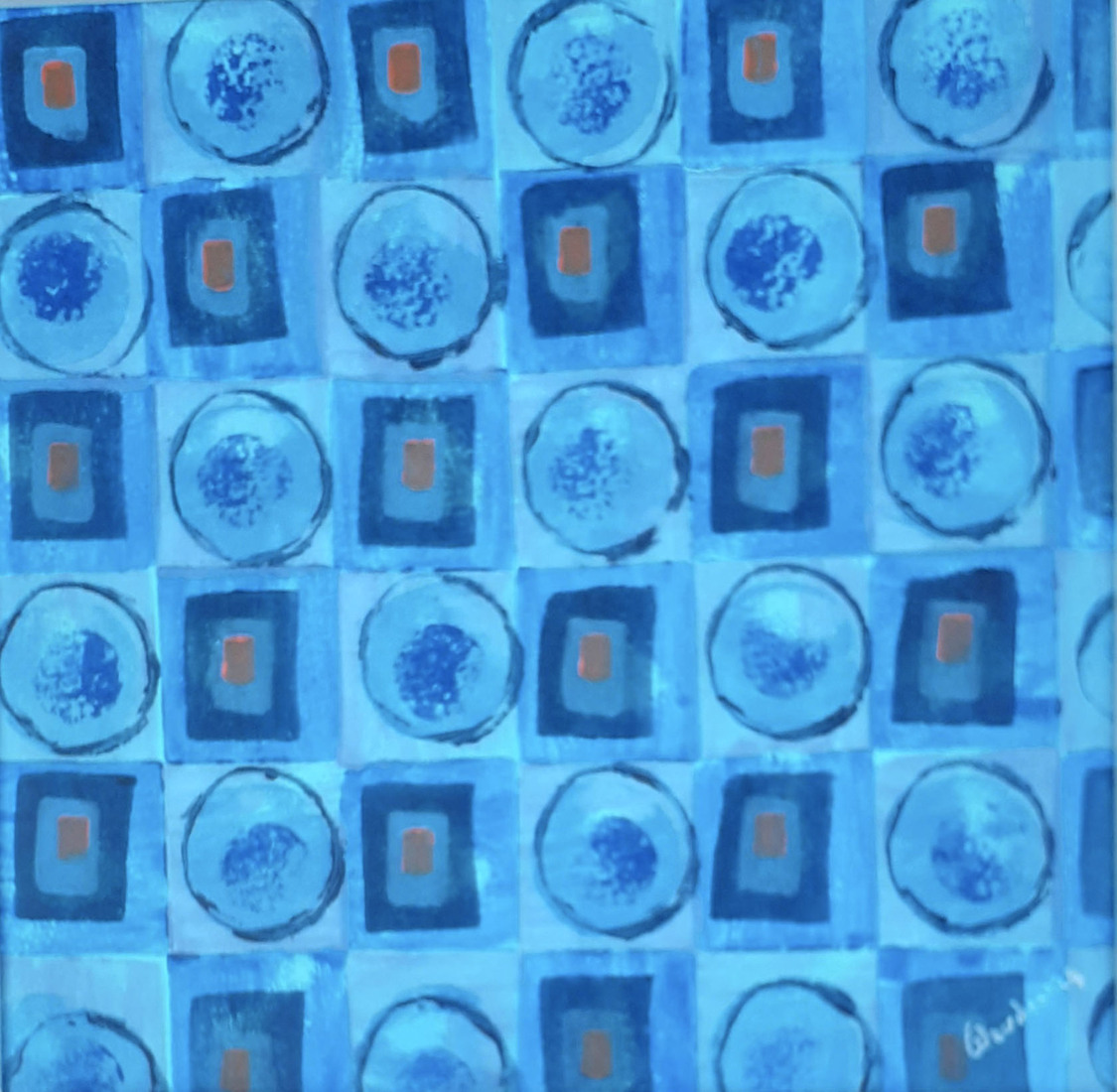 Compositie met rondjes 4